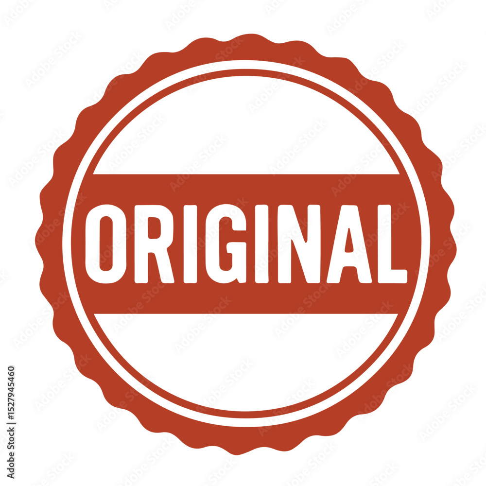 Poster seal original icon stamp frame vector on white background vector seal on white background