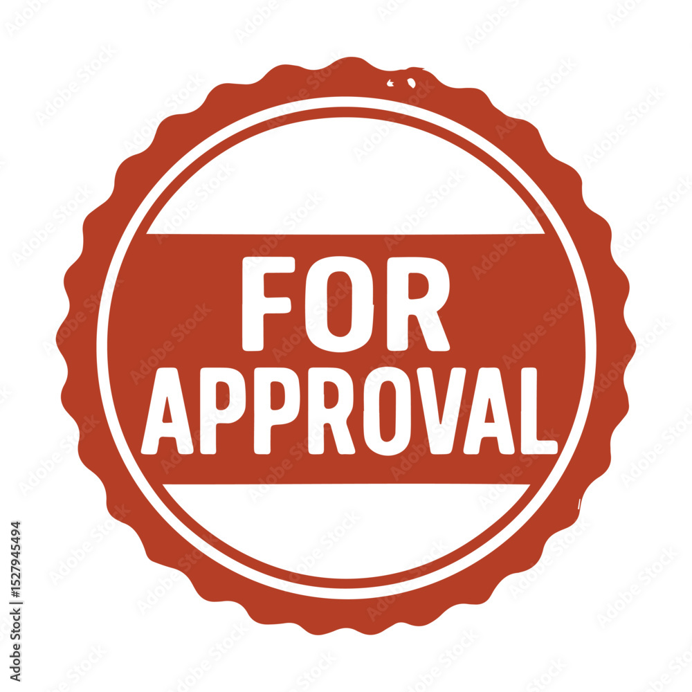 Aufkleber seal for approval icon stamp frame vector on white background vector seal on white background