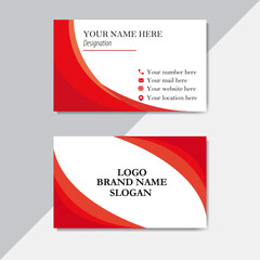  Modern color clean and professional business card design template .
