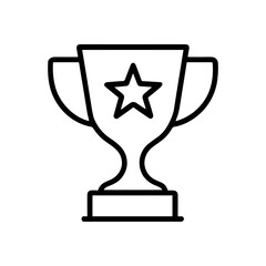 Stellar achievement outlined in graphic design. Icon symbol illustration