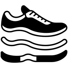 Orthopedic Shoes Solid Icon