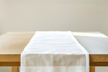 Vibrant Image of Table Runner White Background
