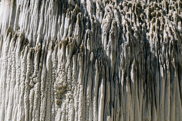 Salt mountain and formations, Praid, Romania. 