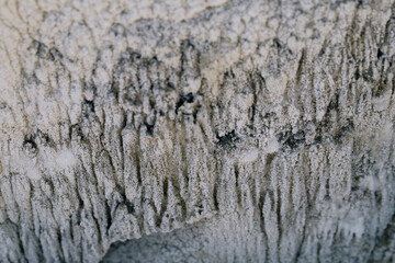 Salt mountain and formations, Praid, Romania. 