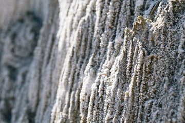 Salt mountain and formations, Praid, Romania. 