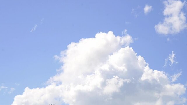 Footage sky clouds move Timelapse in vacation feeling relax, rest, fresh and freedom. Environment day. Summer time video concept for advertising, environment nature, media about meditation mindfulness