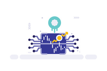 Vector illustration of stock market concept
