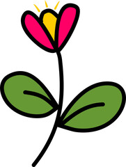 vector illustration of a flower