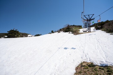 蔵王刈田リフト, 蔵王エコーライン, 蔵王, 御釜, 冬, 春, 雪, 初春, 4月,...