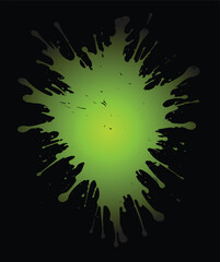 ink splat green gradient, brush splatter ,paint splatter , ink splatter