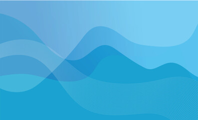 Sky Blue Wave flow Abstract Background.