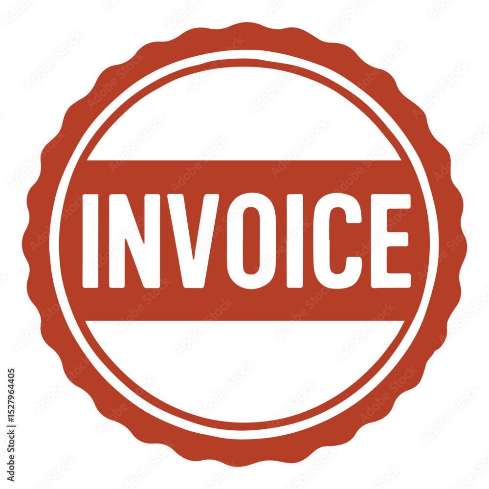 Fototapete seal invoice icon stamp frame vector on white background vector seal on white background