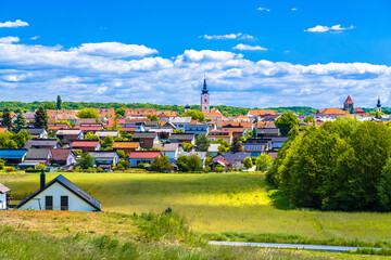 Krizevci, Croatia: Picturesque town of Krizevci in Prigorje region view