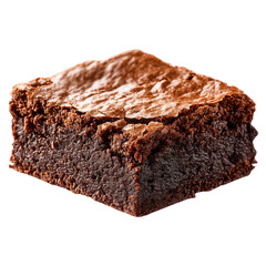 Delicious Chocolate Brownie Sweet Treat Dessert Baking Chocolatey Goodness, isolated on transparent background, perfect cutout, PNG