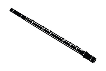 vector of a piccolo in straight form.eps