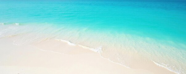 Azure shallows lap white sand beach, sunlit ripples ,  clear water,  background,  turquoise