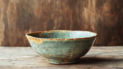 A slightly lopsided handmade ceramic bowl, highlighting the charm of imperfection in craftsmanship