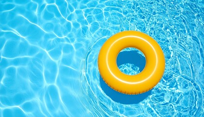 inflatable mattress in the pool