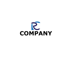 Logo Letter Initial R and C For your Company Simple Vector