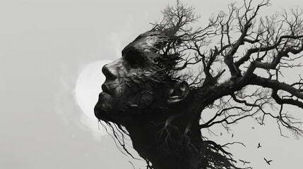 black and white men with wood