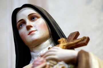 Collegiate Church of Saint-Jacques le Majeur. Saint Therese of the Child Jesus and the Holy Face....