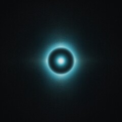 Central bright blue glowing orb on dark textured background with subtle radial pattern