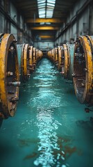 Vintage Industrial Technology by the Blue Water