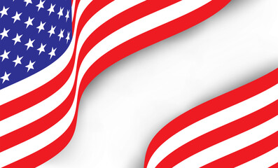 American flag. Fag of the United States. independence day