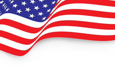 Fototapeta premium American flag. Fag of the United States. independence day