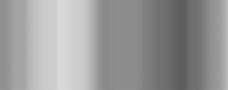 Mirror metal gradient with silver background. Chrome foil steel. Glass and stainless surface with glossy glare and light sheen. Smooth aluminum plate with titanium frame and realistic cold reflection.