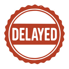 Obraz premium seal delayed icon stamp frame vector on white background Vector seal on white background