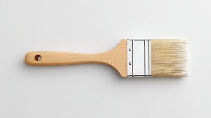 Single Brushstroke on Blank Canvas for Art and Design Projects