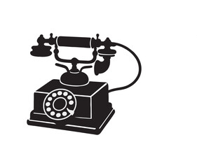 PHONE silhouette image with transparent background