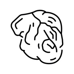 ceramic black line icon for digital and print projects. Building materials.