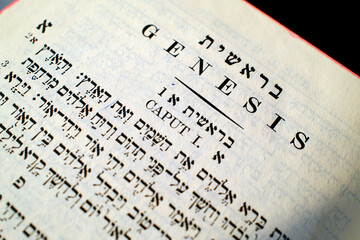 Judaism. The Bible in Hebrew. Old Testament. Genesis.
