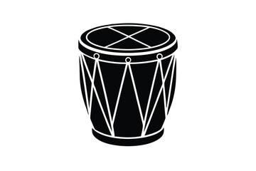  silhouette of a caj n drum.eps