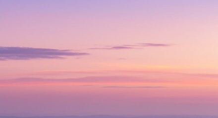 Pastel sunset sky soft purple and pink hues merge gracefully
