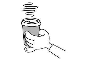 Hand Holds a Glass of Milk in the Dark