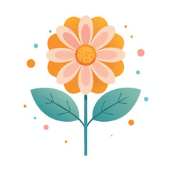 Flower Hand Draw by Kid Cute lovely