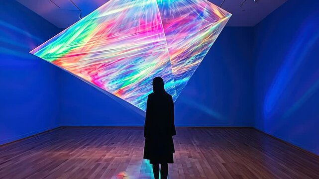 Abstract art installation