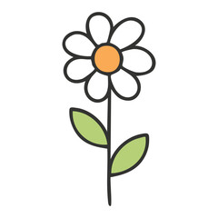Flower Hand Draw by Kid Cute lovely