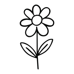 Flower Hand Draw by Kid Cute lovely