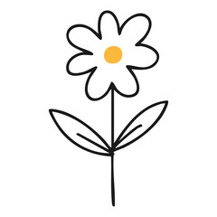 Flower Hand Draw by Kid Cute lovely