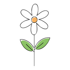 Flower Hand Draw by Kid Cute lovely