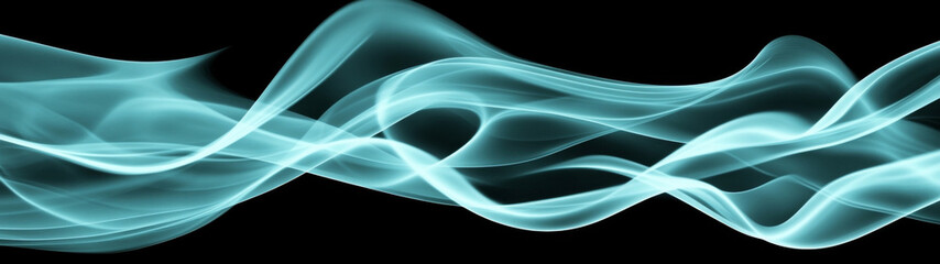 Abstract background with glowing teal lines on black, perfect for digital designs