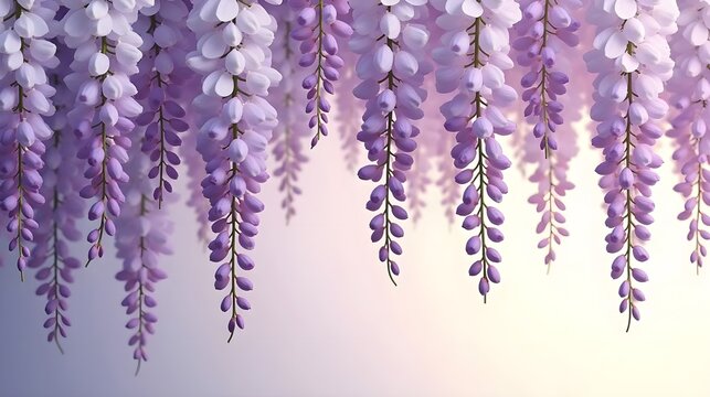 wisteria flower design