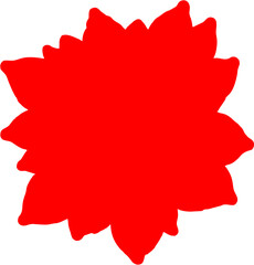 Dahlia flower silhouette in colour vector illustration design 