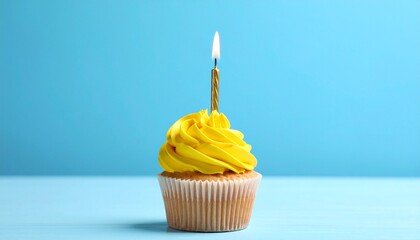 cupcake with candles