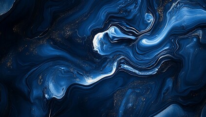 Obraz premium Abstract navy blue marble texture background