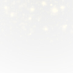 Sparkle starlight png. Glowing golden particles with shimmer and blur effects on transparent background. Vector festive overlay for Christmas, magic celebration, or abstract luxury design.

